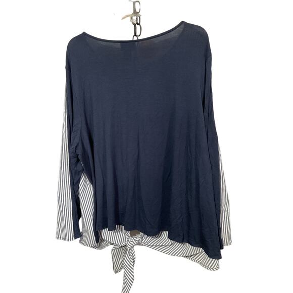 Lane Bryant Size 22/24 Blouse Tie Front Accent - Picture 13 of 13